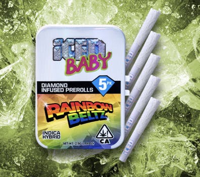 Photograph of product: Rainbow Beltz Diamond Infused Prerolls 0.5g | 5pk | 2.5g - Sales Floor