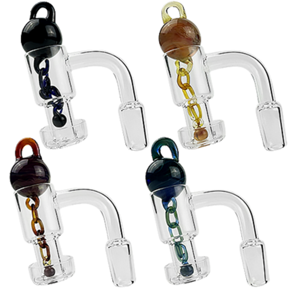 Photograph of product: Banger - SirEEL Terp Slurper Ball & Chain Set w/ 14mm Male Banger - Assorted Colors