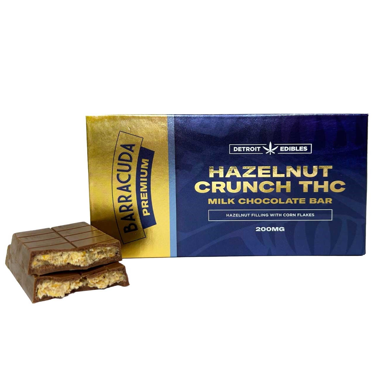 Photograph of product: Detroit Edibles Hazelnut Crunch Barracuda Bar | 200mg