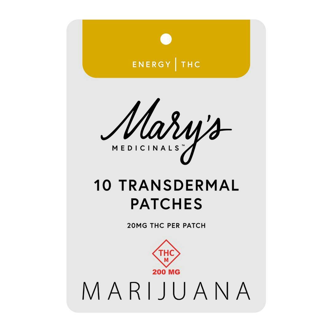 Photograph of product: Mary's Medicinals Oui'd 10pk Patches (200mg)