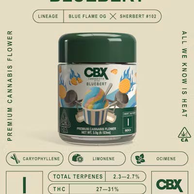 Photograph of product: Bluebert - 3.5g - 