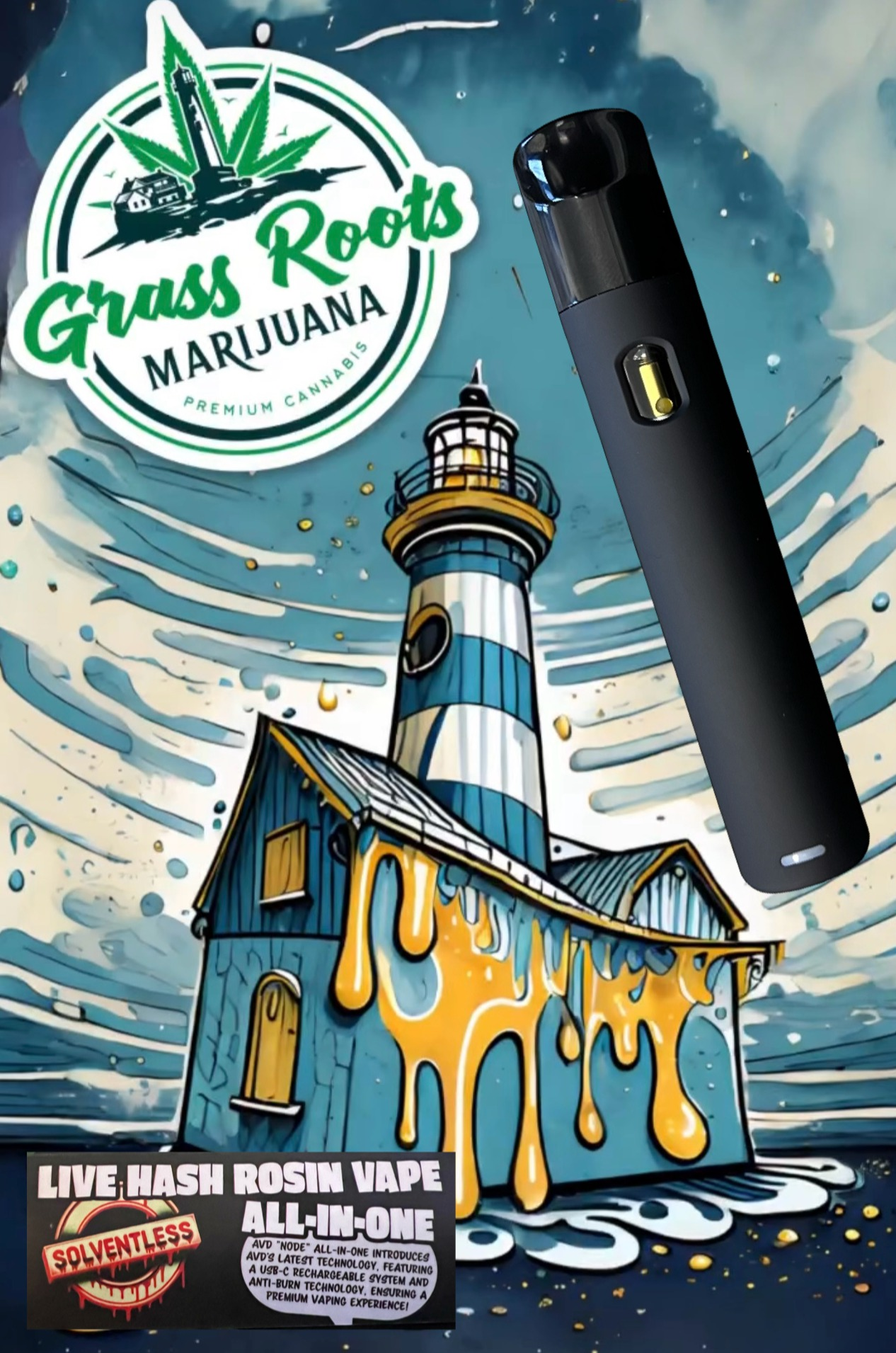 Photograph of product: GRM | Point Break Disposable Rosin Cart