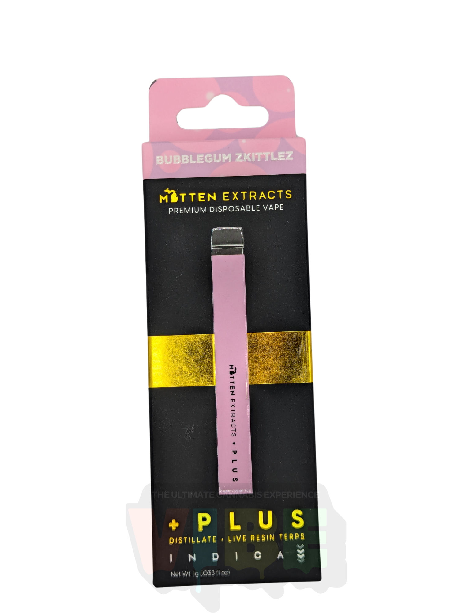 Photograph of product: Mitten Extracts | Bubblegum Zkittlez Disposable Vape | REC