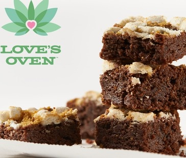 Photograph of product: S'mores (H) - 100mg Brownies - Love's Oven