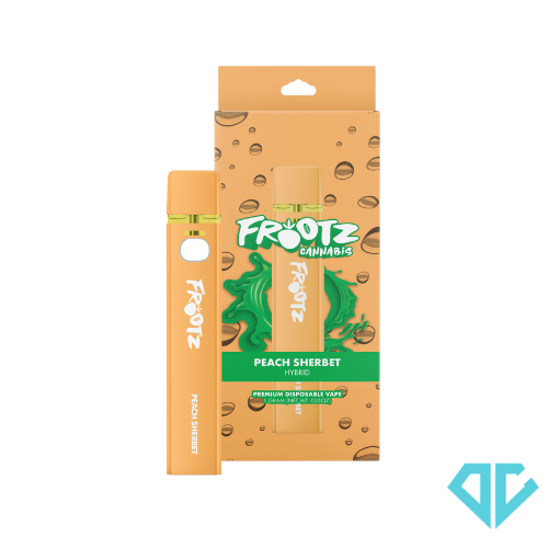 Photograph of product: FROOTZ Peach Sherbet Disposable 1g