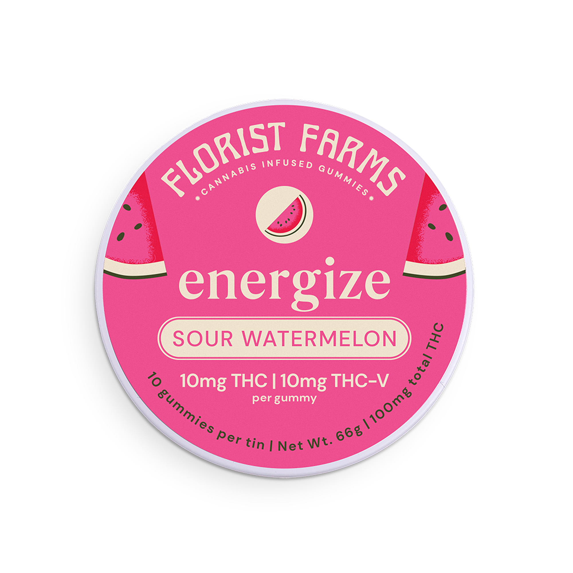 Photograph of product: Sour Watermelon | Energize | TH-oui-V | 10 Pack