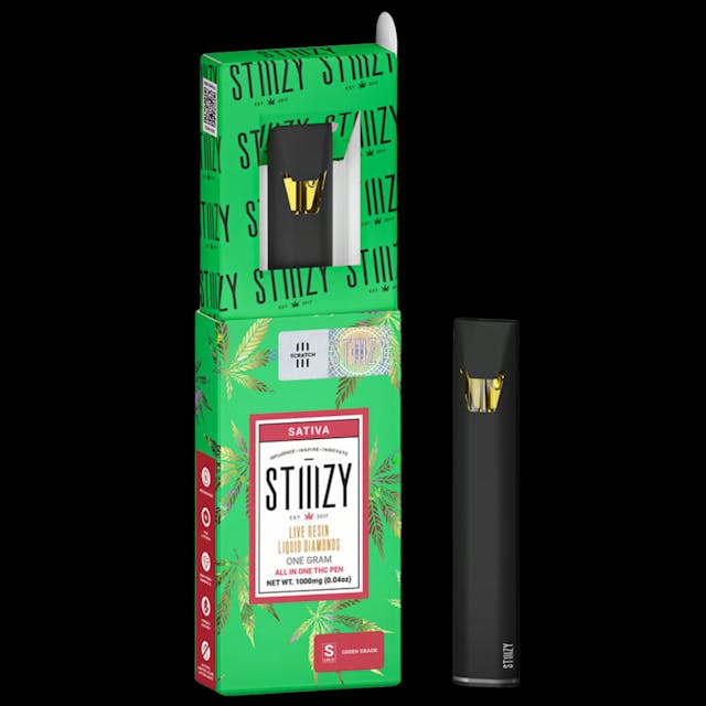 Photograph of product: STZ - Green Crack 1g Live Resin All-In-One - 