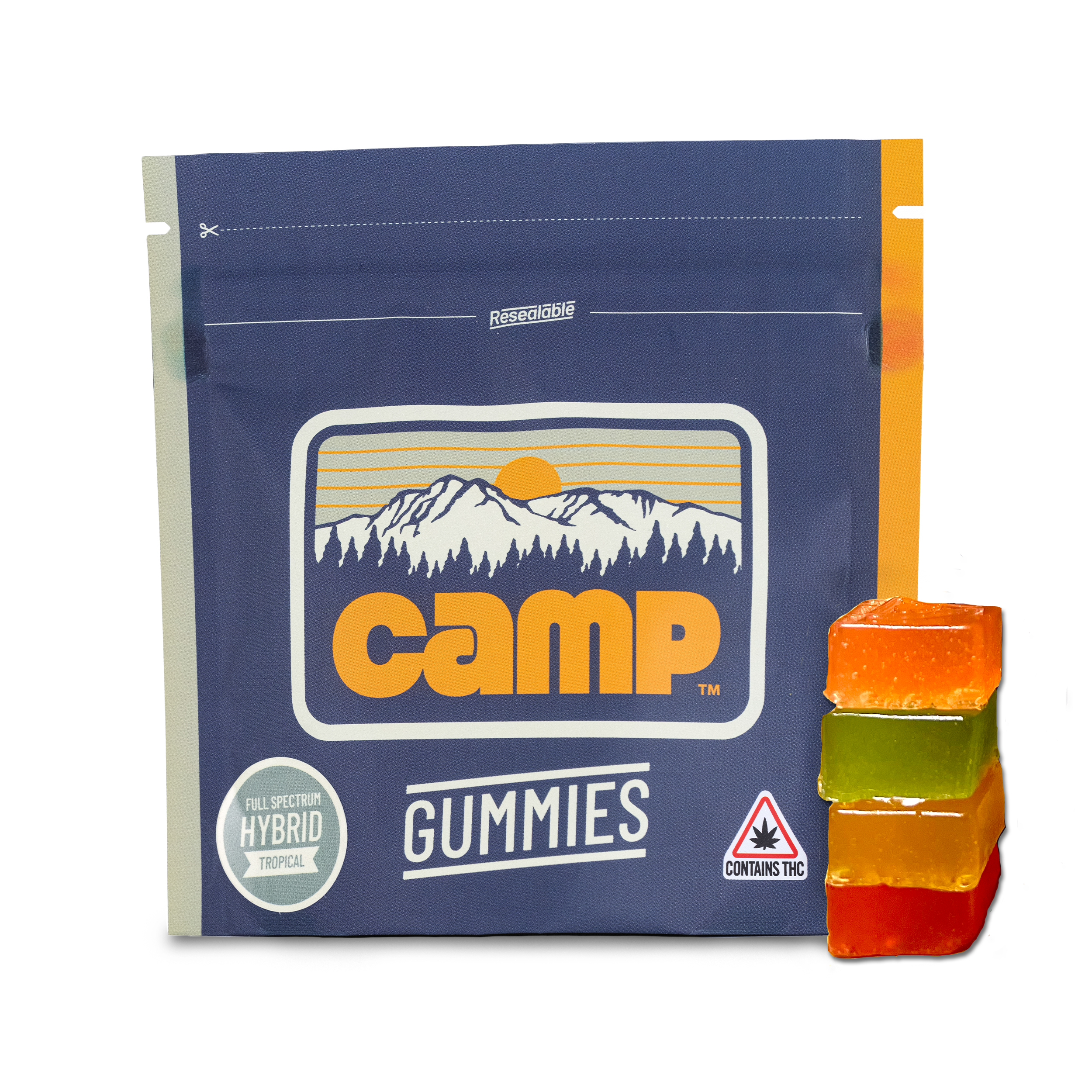 Photograph of product: Gummies - Tropical - 100mg/10pk