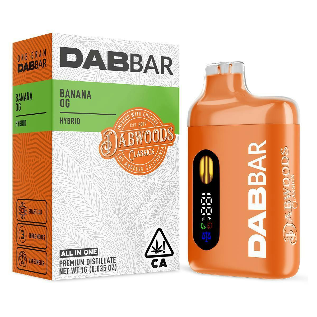 Photograph of product: 1g Banana OG (Hybrid) Dab Bar All-in-One TH-oui:87% $45