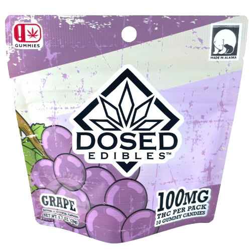 Photograph of product: Grape Gummies 10-Pack 100mg
