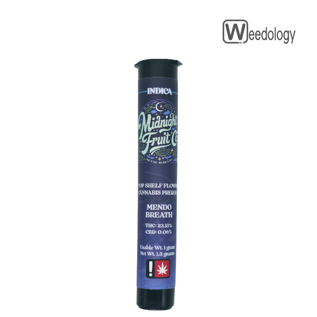Photograph of product: Midnight Fruit 1g MENDO BREATH Pre-Roll