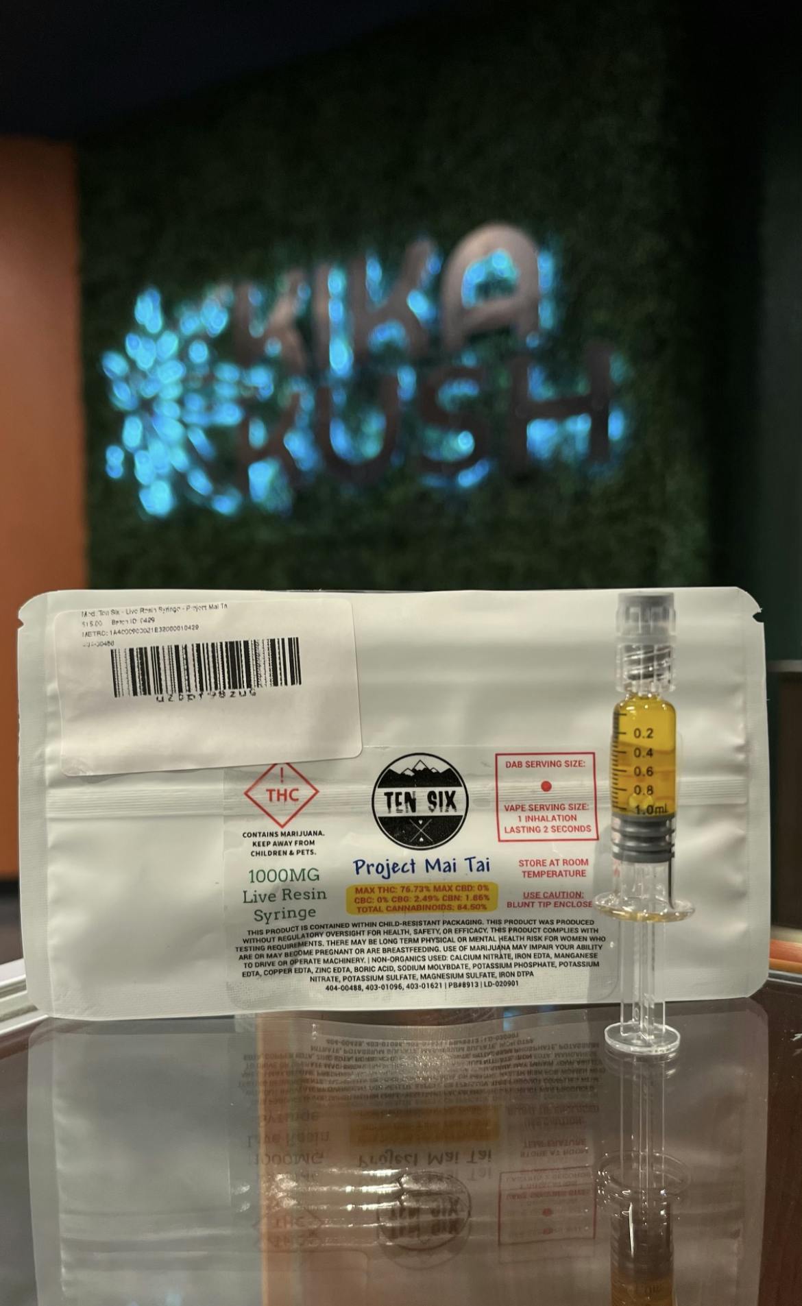 Photograph of product: Ten Six - Live Resin Syringes - Unicorn Driver - 1000mg