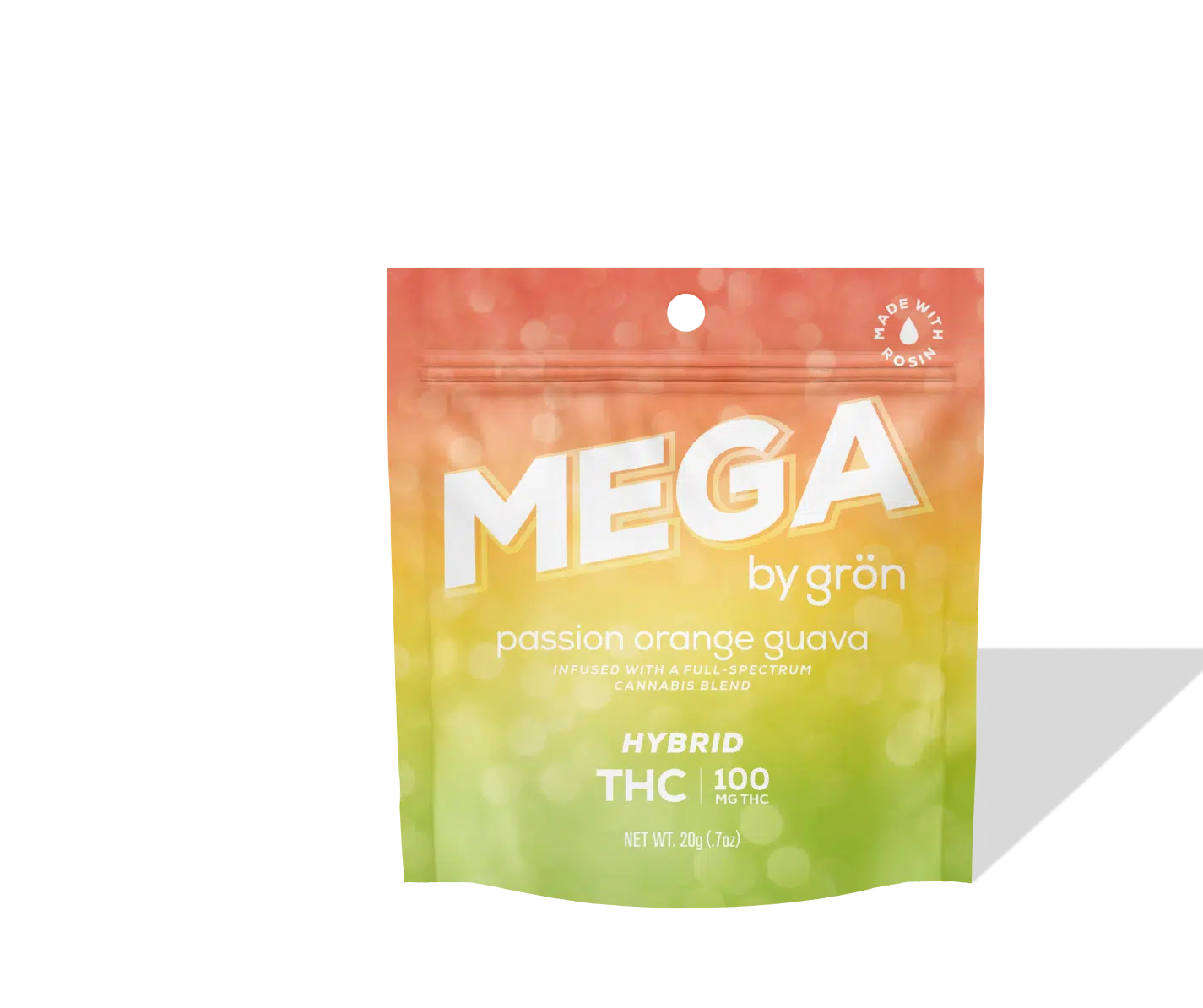 Photograph of product: MEGA | Passion Orange Guava | Gummies 100mg