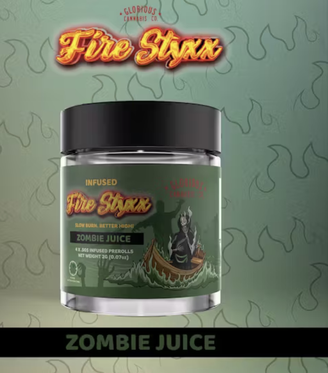 Photograph of product: AU GCC: Zombie Juice Fire Styxx Multi-Pack (4 x .5G)