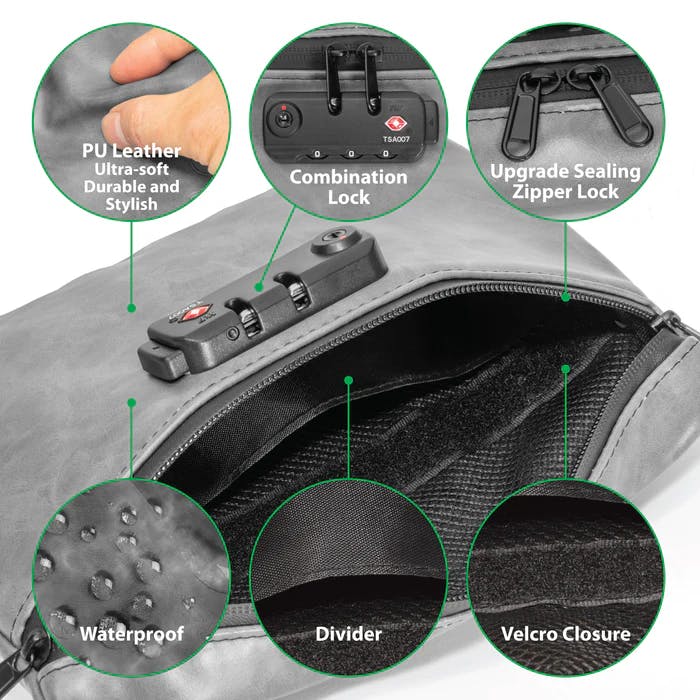 Photograph of product: Smell Proof Mini Duffle With Lock