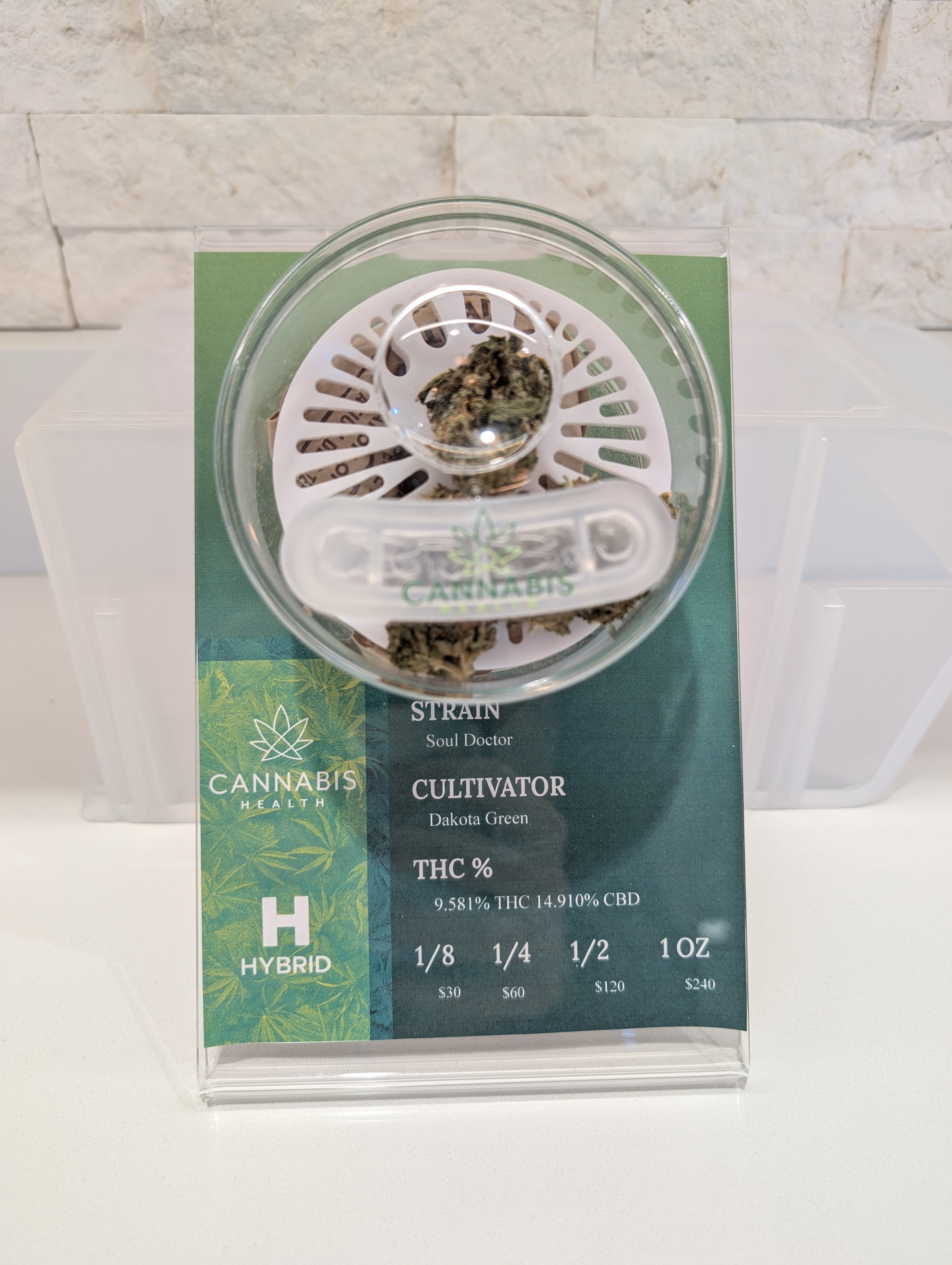 Photograph of product: Dakota Green | Soul Doctor | 1/8 Flower - 3.5g