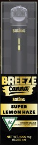 Photograph of product: Breeze Canna - Super Lemon Haze - Live Resin Disposable