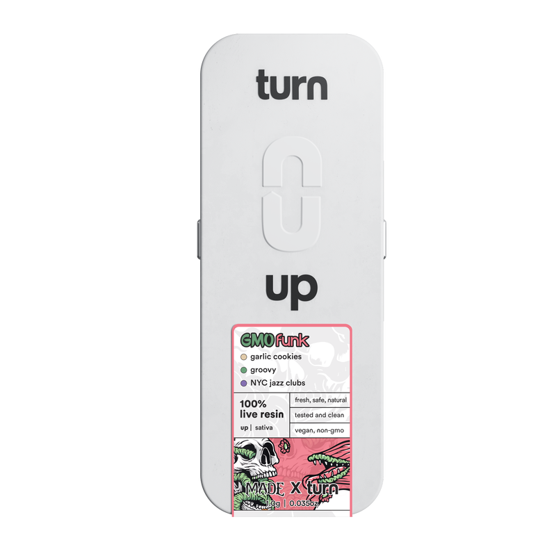 Photograph of product: Turn | GMO Funk Live Resin | 1G Disposable