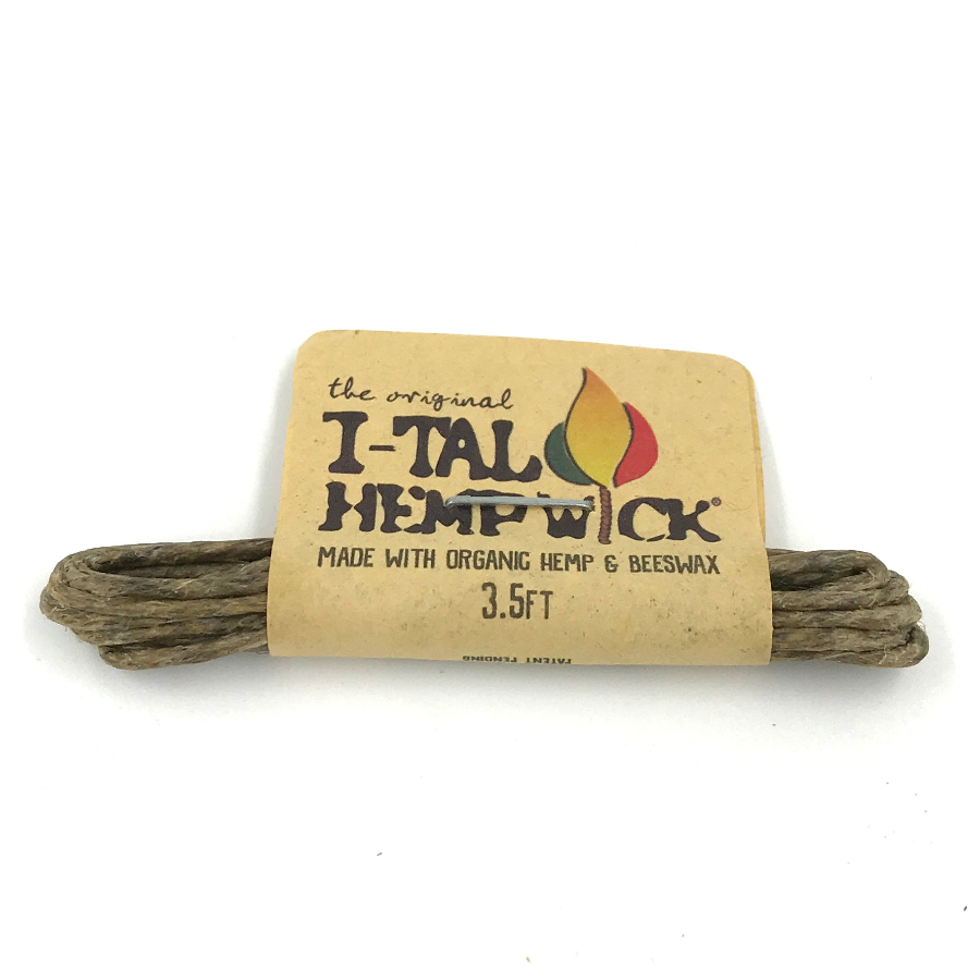 Photograph of product: I-Tal Hemp Wick 3.5'
