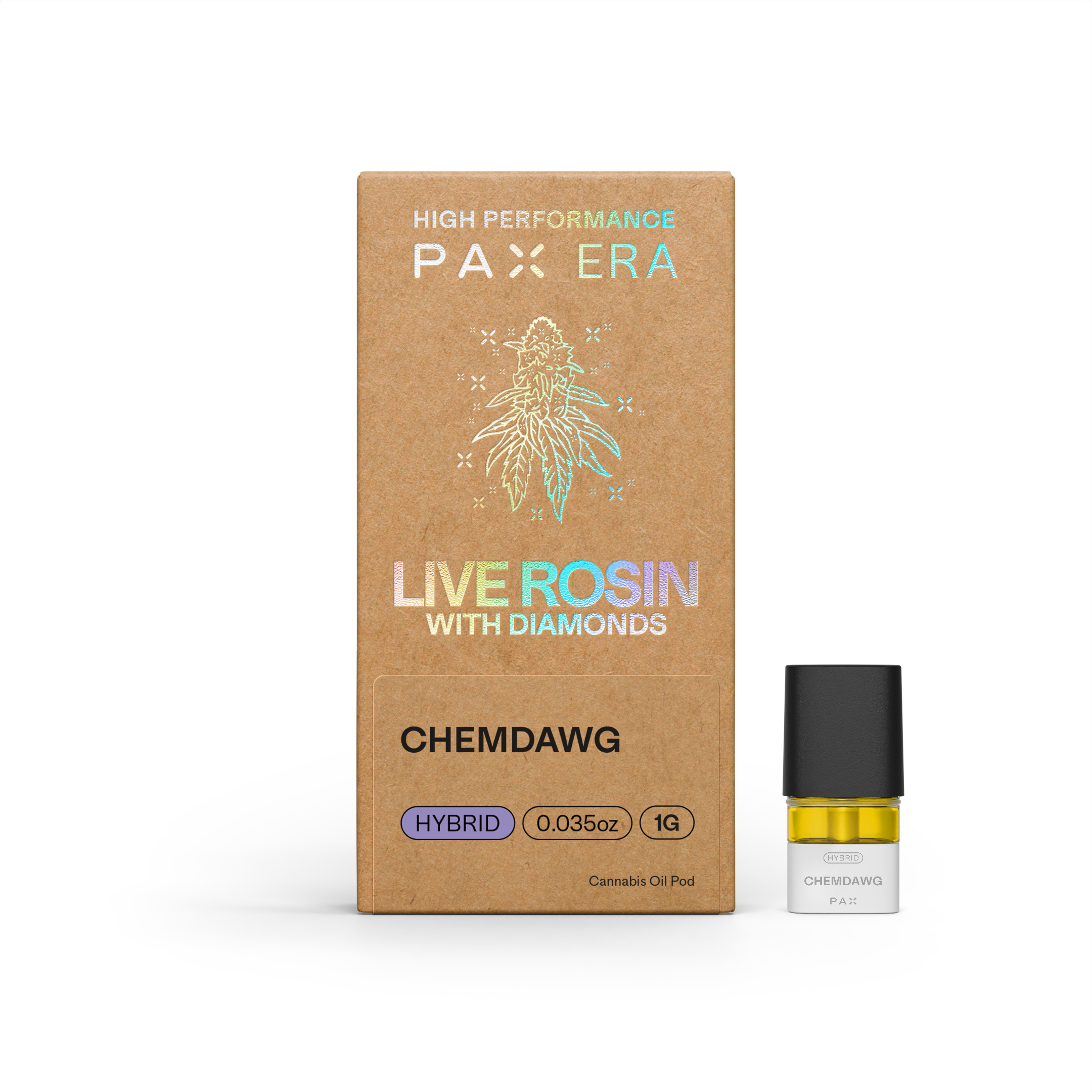 Photograph of product: Live Rosin with Diamonds | Chemdawg 1g | Pod