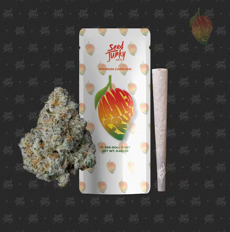 Photograph of product: Seed Junky - Pre-roll 1g - Mango Fruz