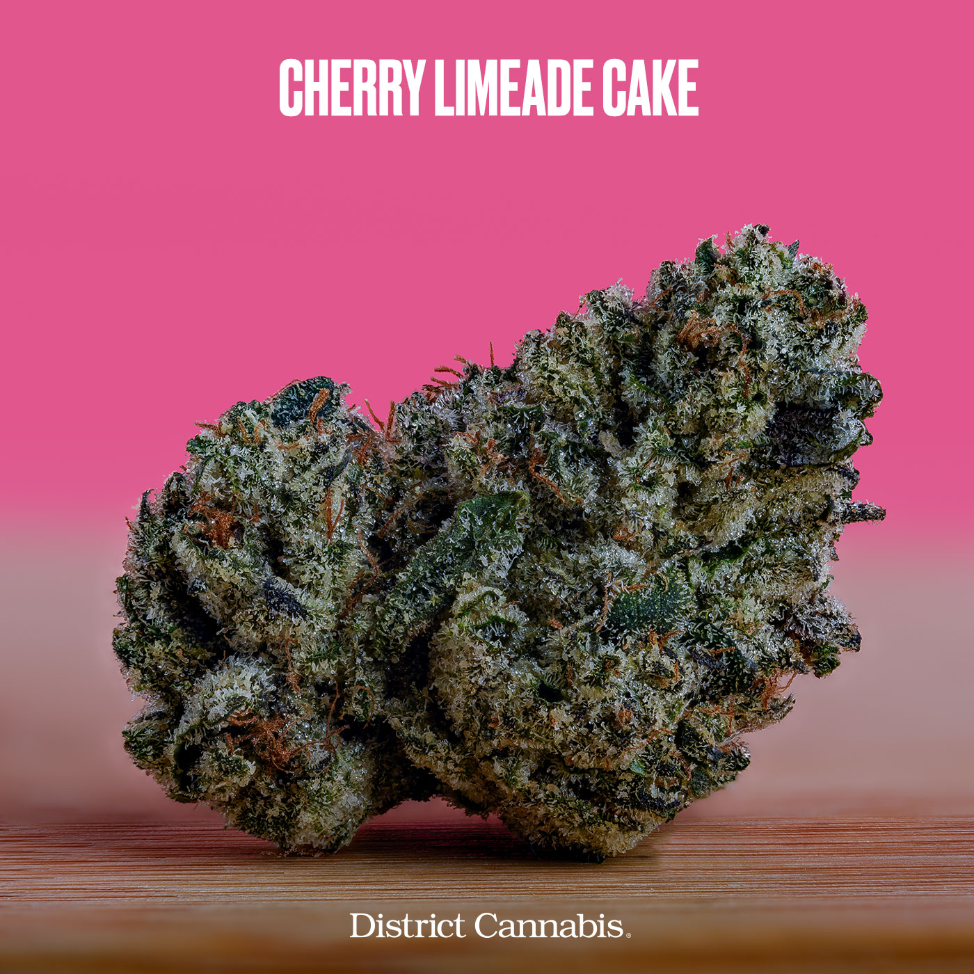Photograph of product: Cherry Limeade Cake 3.5g - District Oui'd (Pre-Pack)