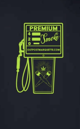 Photograph of product: Gas Pump T-Shirt (M) - Black