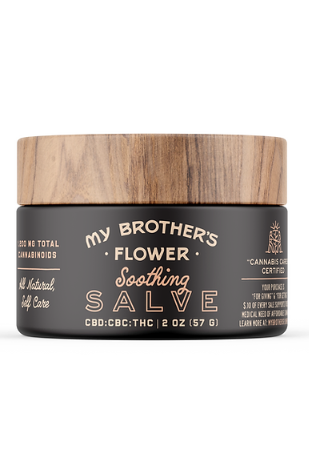 Photograph of product: My Brother's Flower Stronger Salve 1000mg TH-oui : 1000mg CBD : 100mg CBC