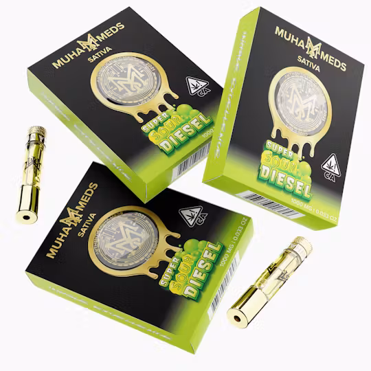 Photograph of product: Muha Meds | Super Sour Diesel Cartridge