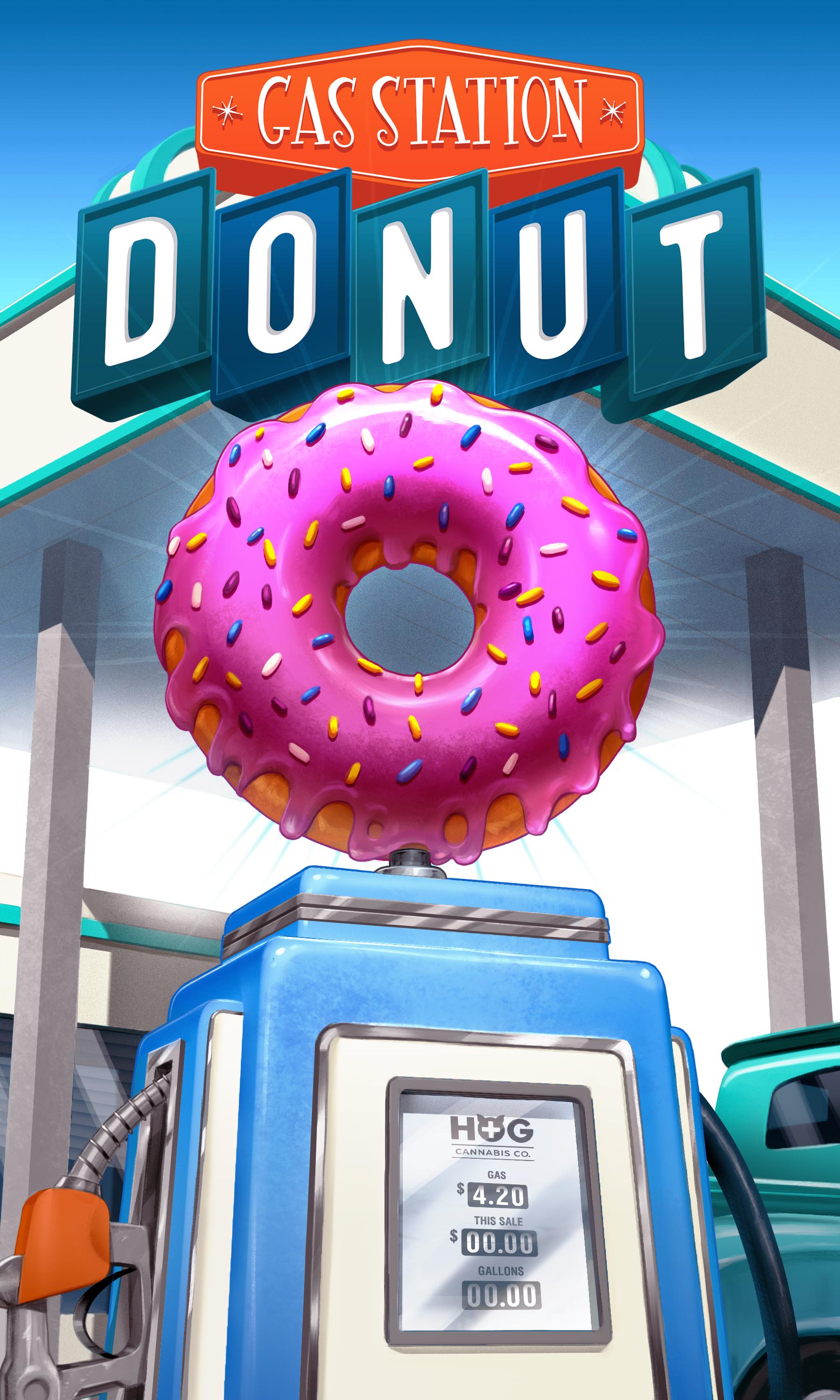 Photograph of product: Prepackaged - HOG Oui'd - Gas Station Donut - (Hybrid) - 20.98% TH-oui - 3.5g