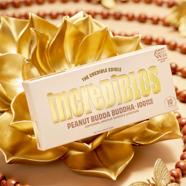 Photograph of product: Incredibles Peanut Budda Buddha Chocolate | 100mg
