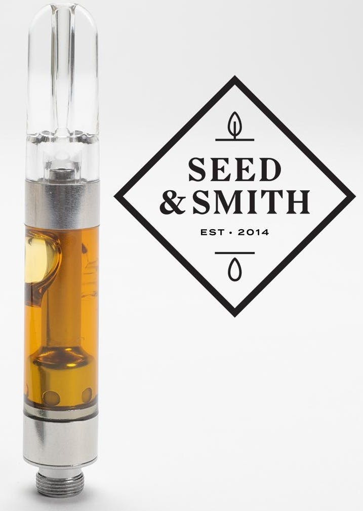 Photograph of product: Seed & Smith - Meat Breath 1000mg Live Resin Cartridge