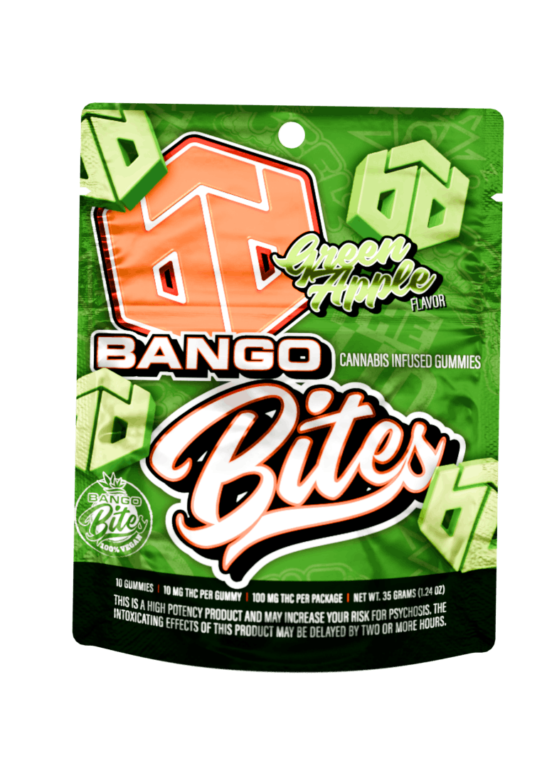 Photograph of product: Bango Bites 10pk/100mg- Green Apple