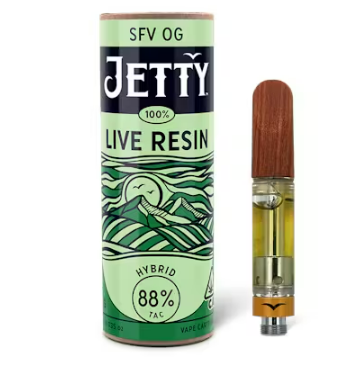 Photograph of product: Jetty SFV OG Live Resin Cart
