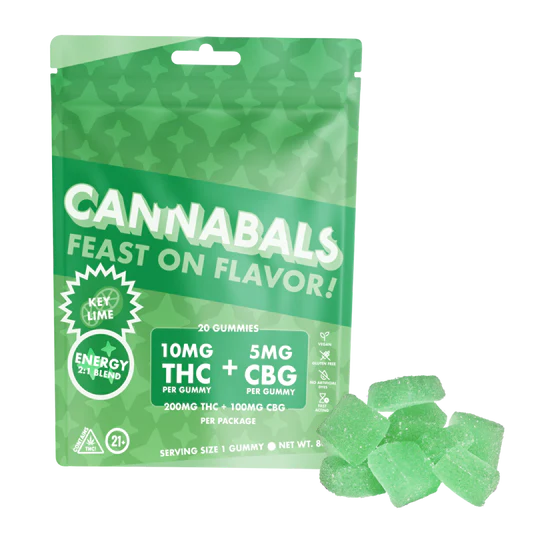 Photograph of product: Cannabals Key Lime Mood State Gummies (Energy) 100mg