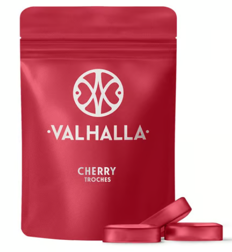 Photograph of product: 10ct/100mg Troches [1:1 TH-oui:CBD] (Cherry)