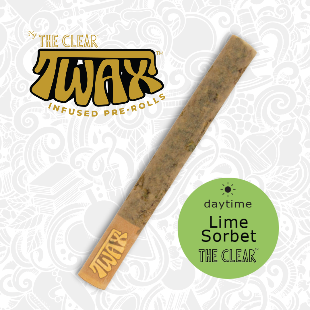 Photograph of product: Twax Lime Sorbet Infused Pre-Roll | 1.25