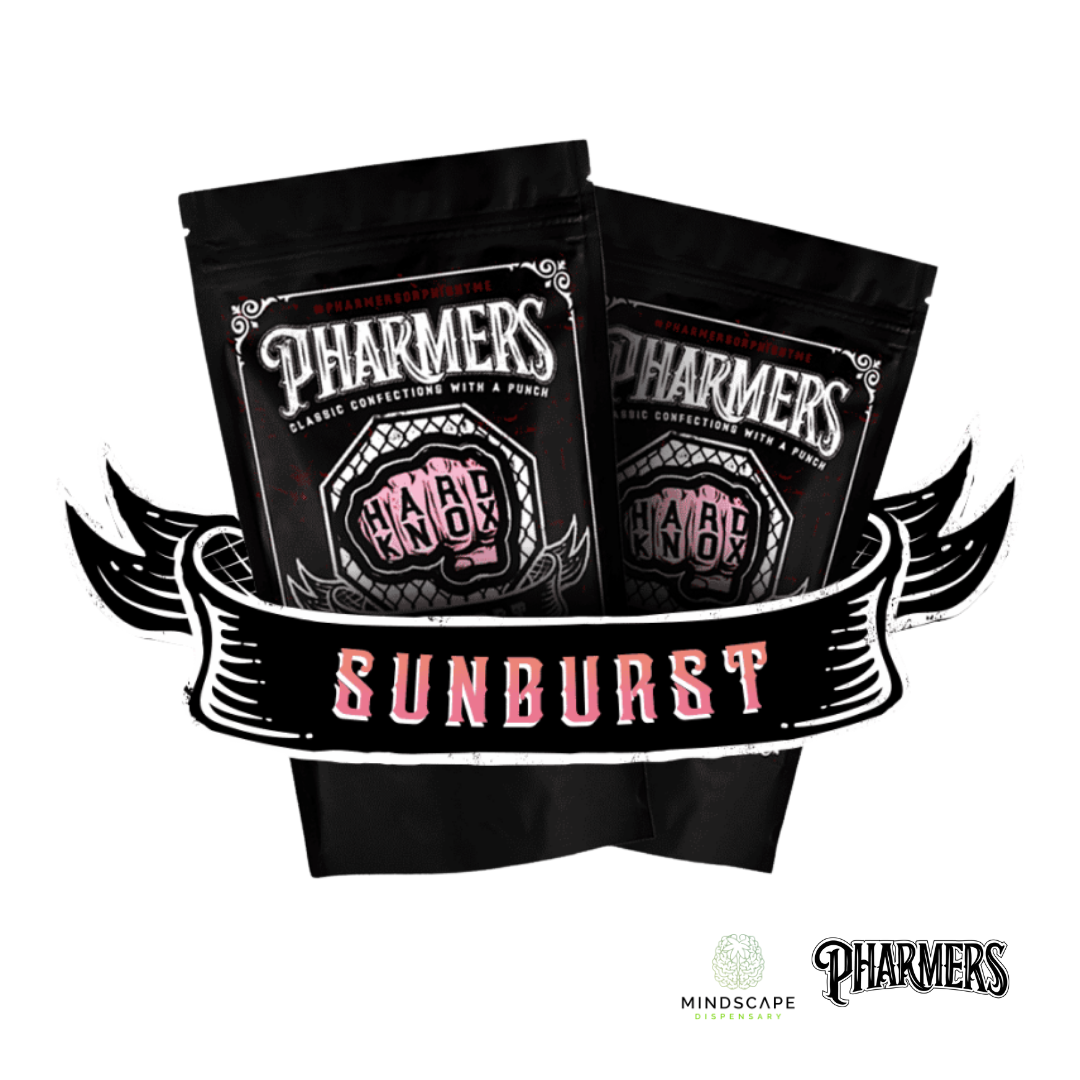 Photograph of product: Pharmers Hard Knox Sunburst 100mg
