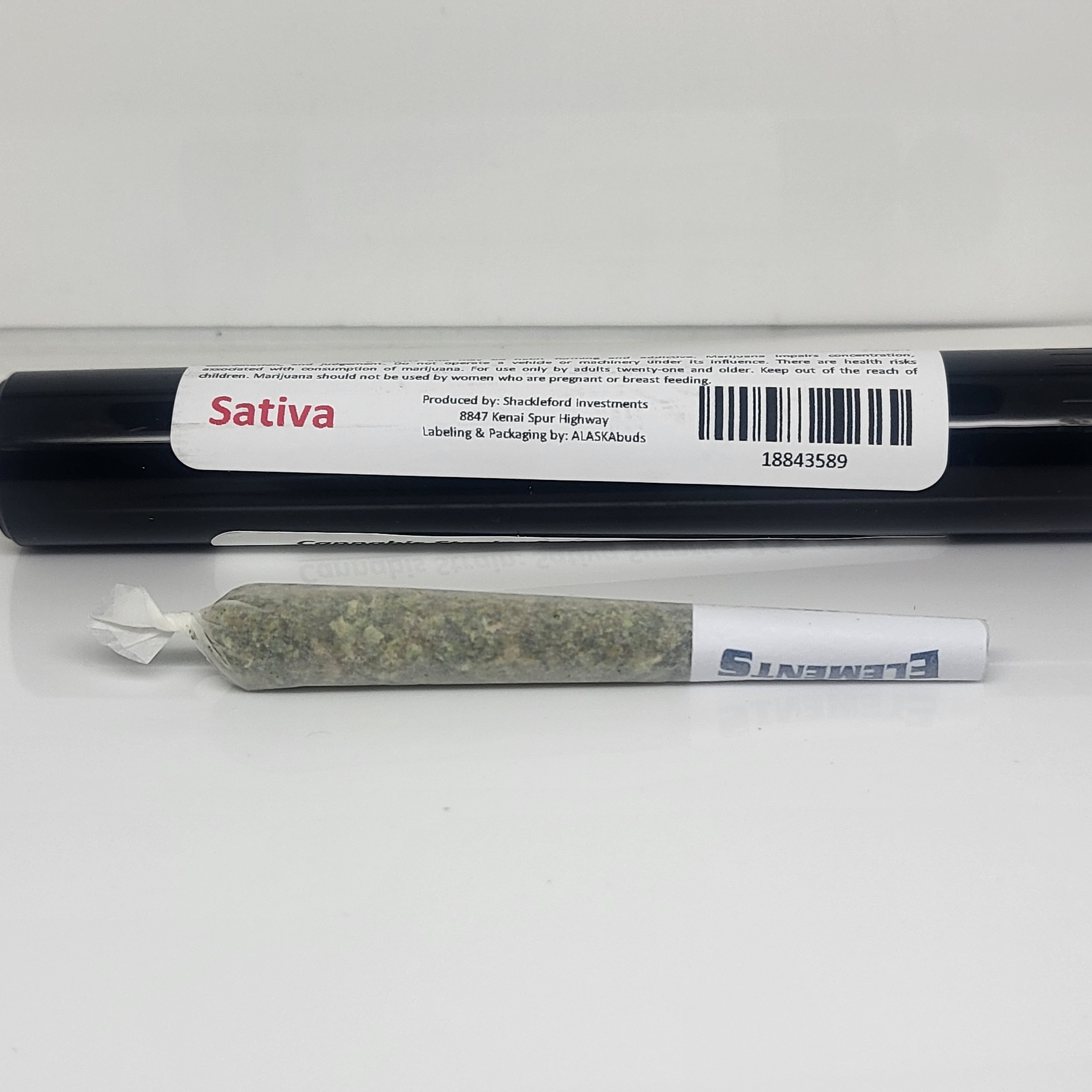 Photograph of product: Oui'd Surprise 0.5g joint 36.41% TH-oui by Shackleford Investments