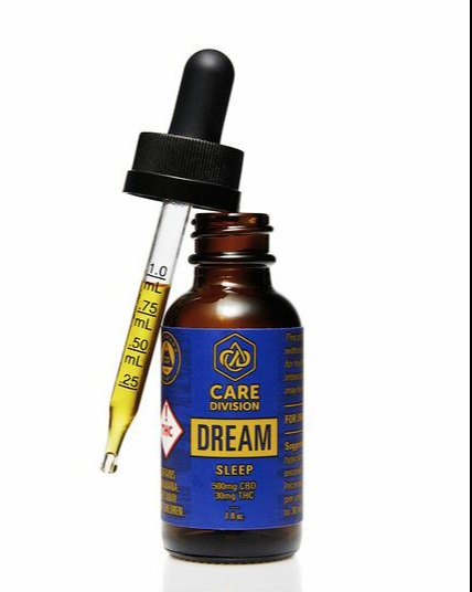 Photograph of product: Care Division - Dream (Sleep Aid) Tincture - 500mg CBD/100mg TH-oui