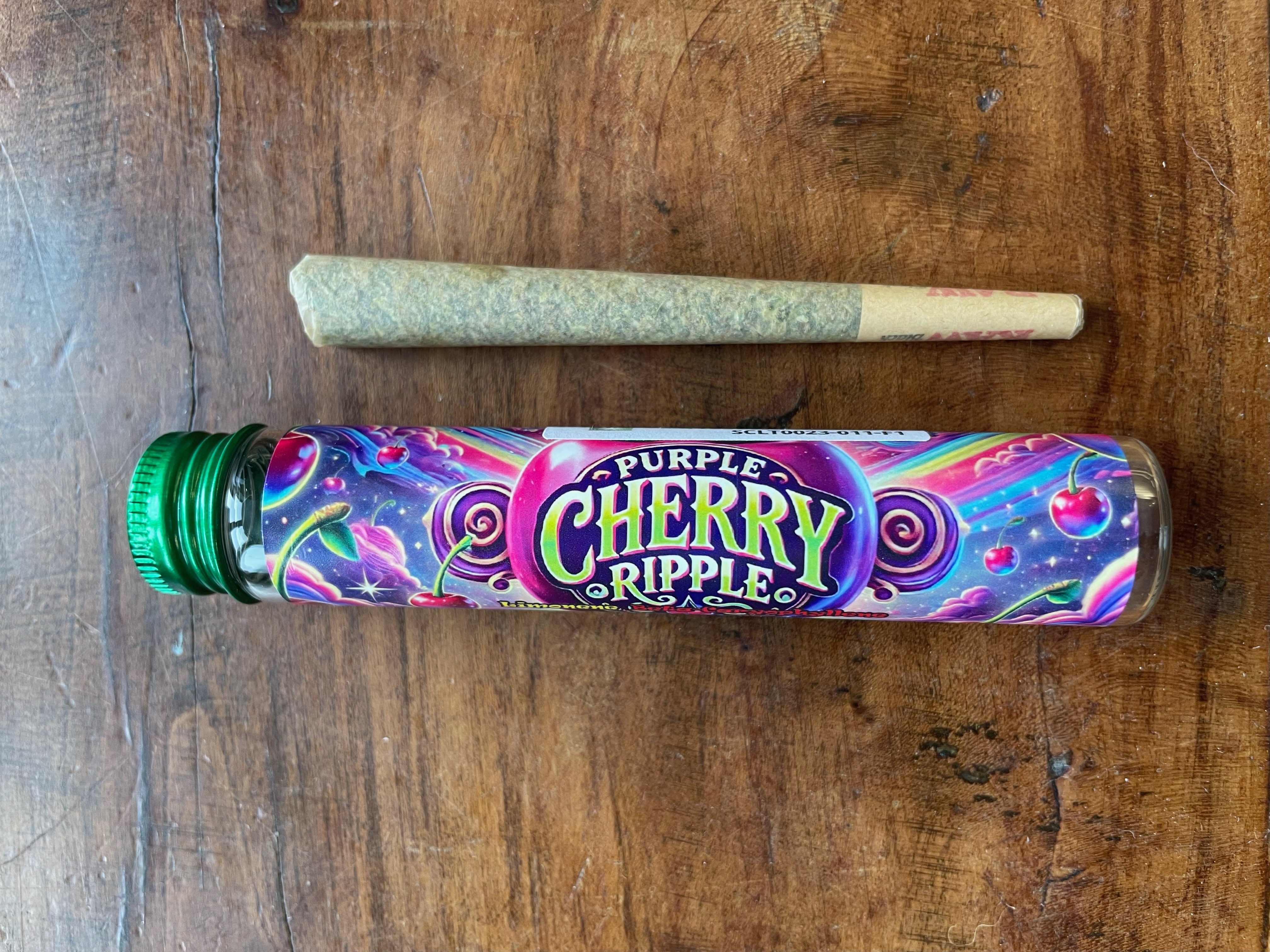 Photograph of Product: Green Castle | Purple Cherry Ripple | Pre-Roll | 1g | 25% THC