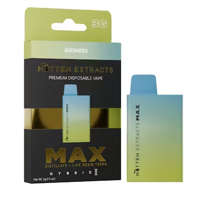 Photograph of product: Mitten Extracts | Gushers (MAX) | 3G Disposable Vape