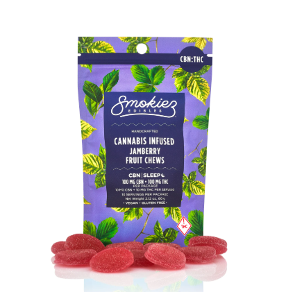 Photograph of product: Jamberry | Fruit Chews | 1thc : 1cbn | 10pk | 200mg