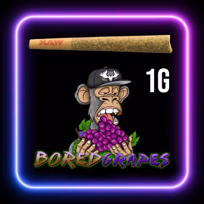 Photograph of product: Bored Grapes | Pre-Roll | 1g | By Lazy River