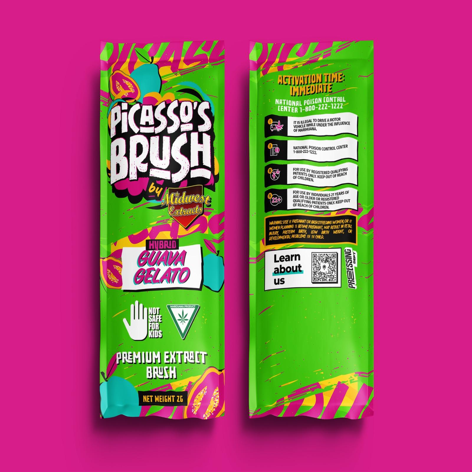 Photograph of product: Guava Gelato Live Resin Brush | 2g