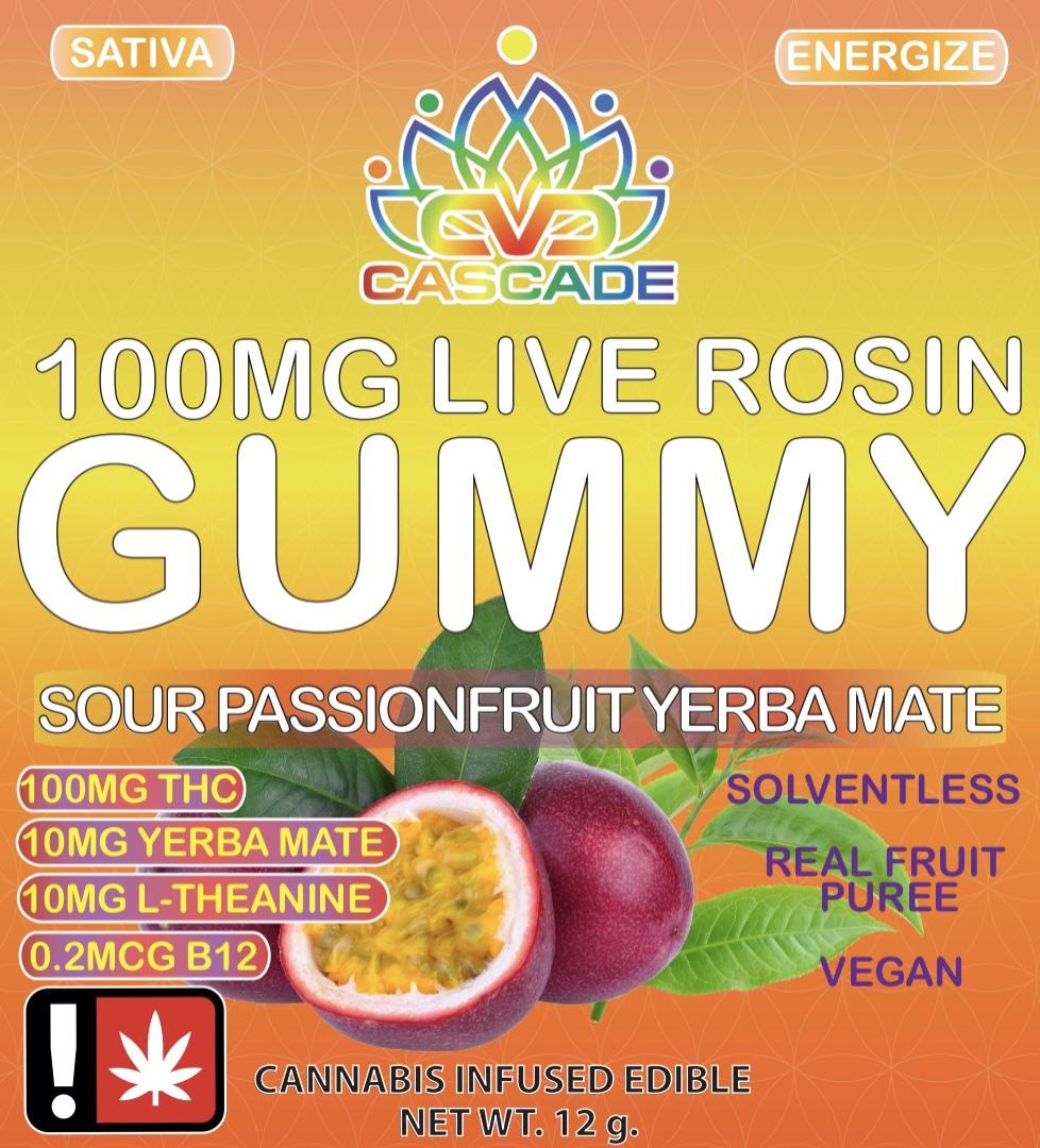 Photograph of Product: CVC - Sour Passionfruit Rosin Gummy (S)
