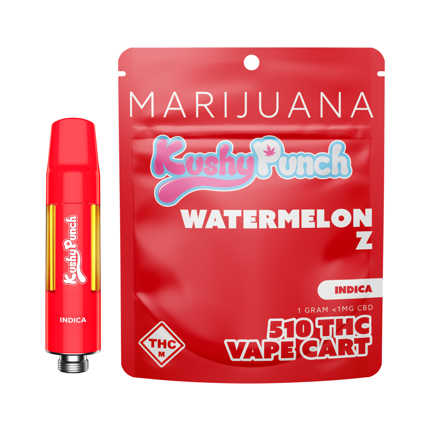Photograph of product: Watermelon Z | 1g | Vape Cart | Kushy Punch
