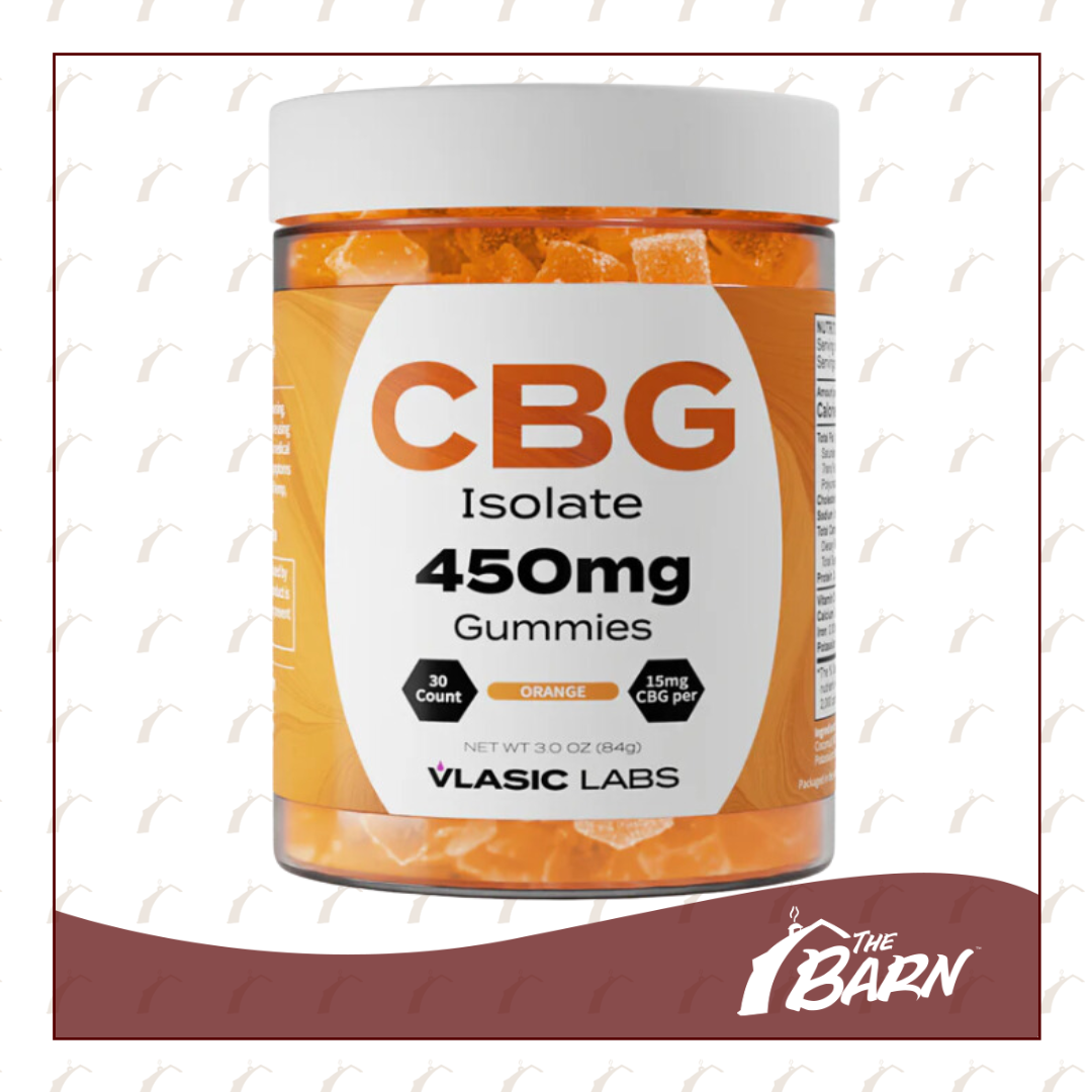 Photograph of product: Vlasic - 450mg CBG Orange Gummies - REC