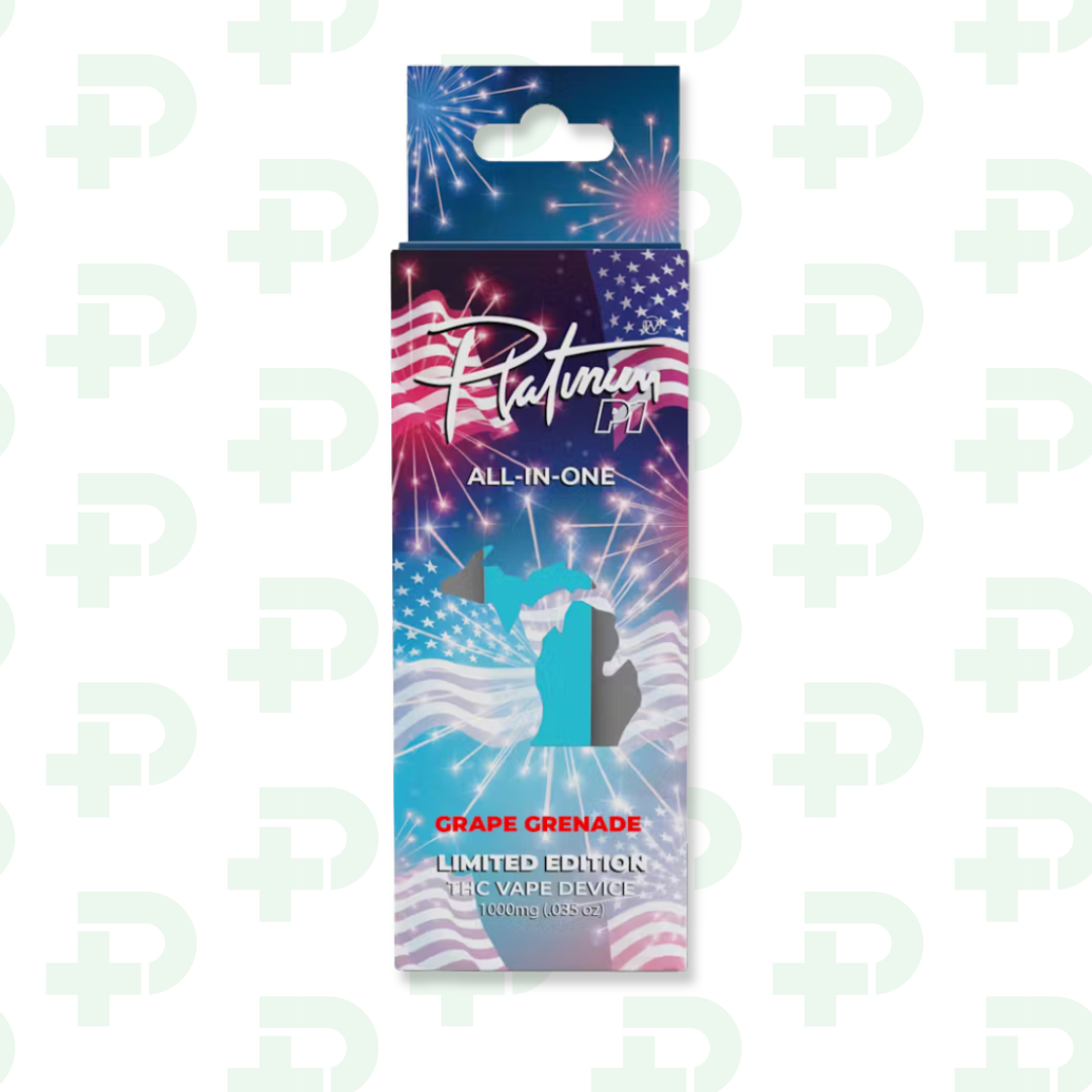 Photograph of product: Platinum Vape Disposable - Grape Grenade