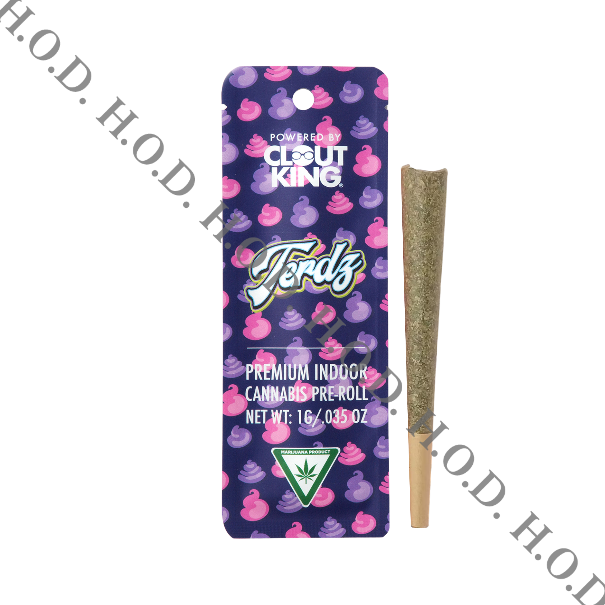 Photograph of product: Clout King Terdz Pre-Roll 1g